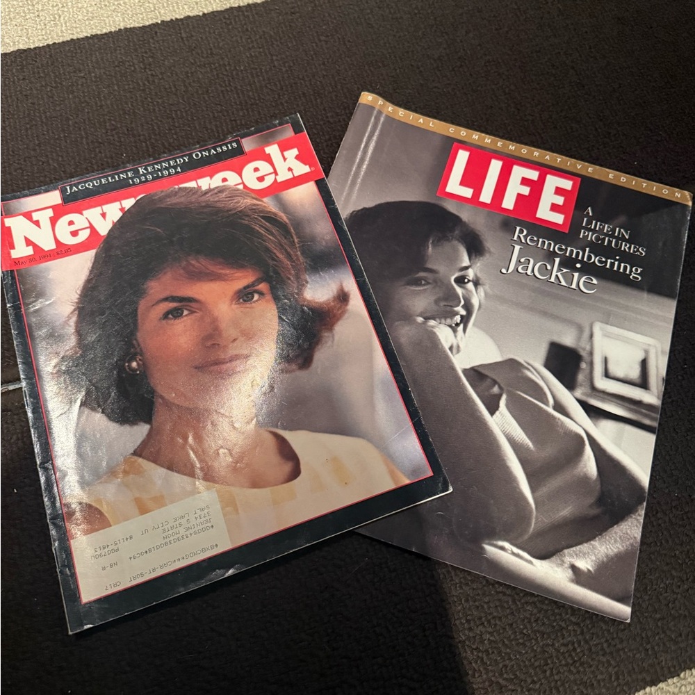 Newsweek and LIFE Magazines Featuring Jackie
